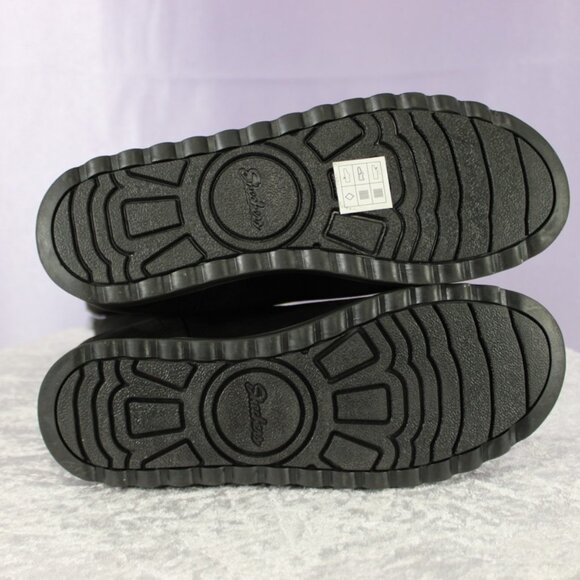 Skechers Women’s Warm Tech Memory Foam Faux Fur Zip Boots – Black - Picture 9 of 9